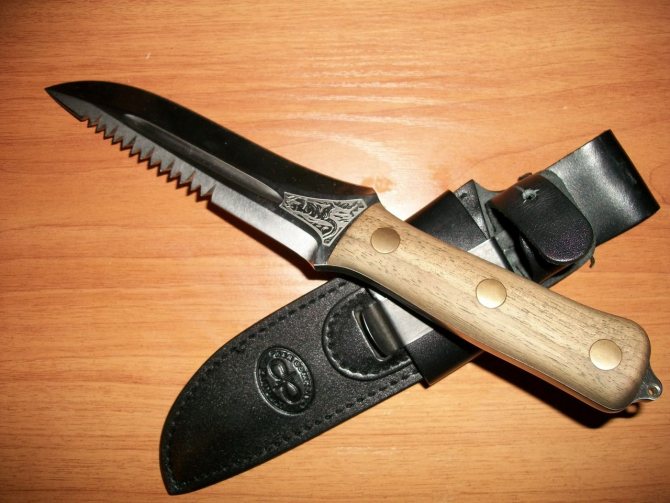Форма лезвия у ножа для выжывания