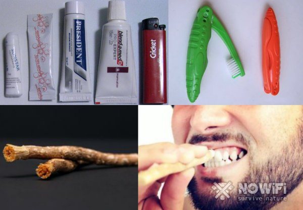 Как чистить зубы в походе