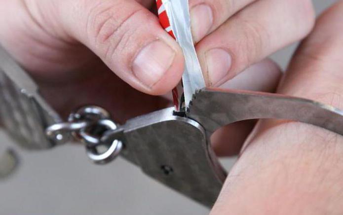 How to open handcuffs without a key using a paper clip?
