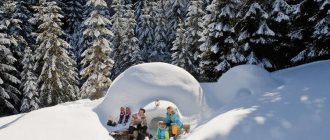 Как построить иглу из снега – дом эскимосов