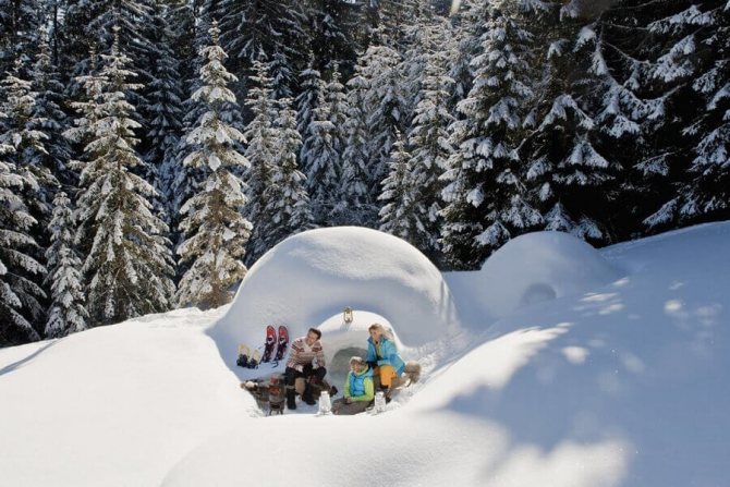 Как построить иглу из снега – дом эскимосов