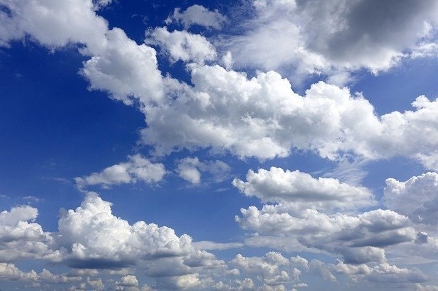 Кучевые облака, фото