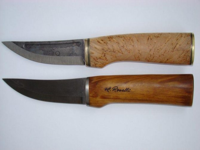 Нож Пуукко от компании Розелли в двух вариантах