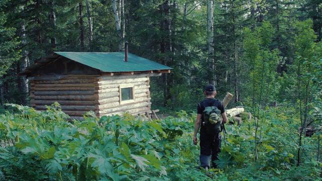 Fishing in the taiga and hunting huts