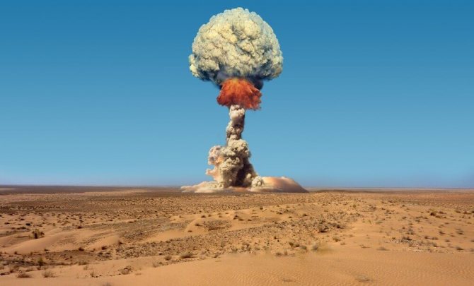 Взрыв атомной бомбы